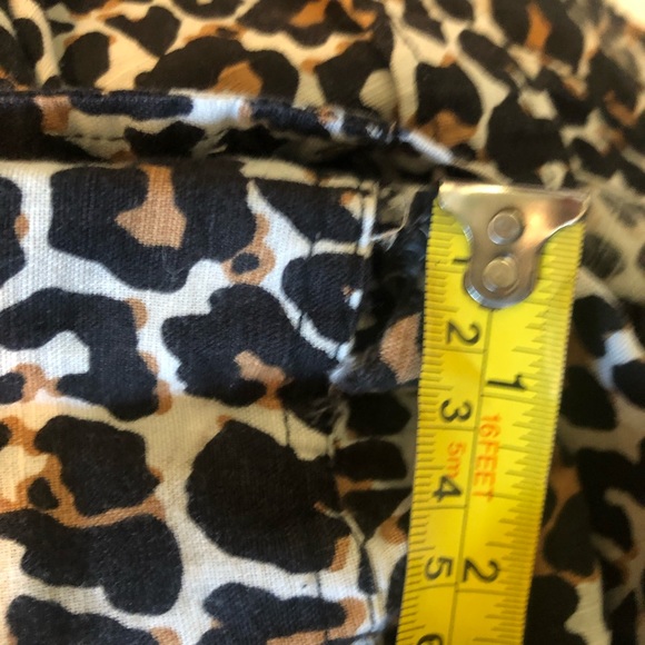 Linen Blend Leopard Print Button Up - Picture 9 of 9